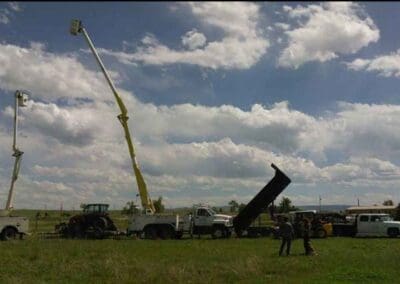 Bucket trucks for tree cutting services